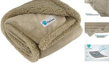 Waterproof Dog Blanket for Medium Dogs, Puppies, Small Cats  29" x 40" Beige