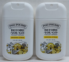 2x Poo-Pourri Before-You-Go Toilet Spray Original Citrus 1 oz Pocket Travel Size