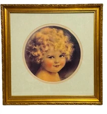 VINTAGE BESSIE PEASE GUTMANN "SUNBEAM" Print Girl G&G #730 FRAMED 15”X15” 1920’s