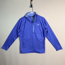 The North Face Tech Fleece Full Zip Jacket Blue Women's Size L TNF