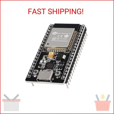 DIYables ESP32 ESP-WROOM-32 WiFi and Bluetooth Development Board, 38-Pin, with U