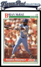 Brian McRae 1991 Score #331 Rookie Kansas City Royals Card. rookie card picture