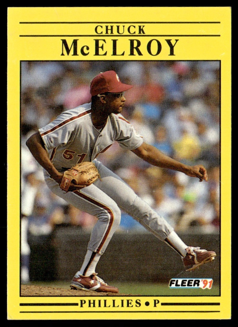 1991 Fleer Chuck McElroy Philadelphia Phillies #406