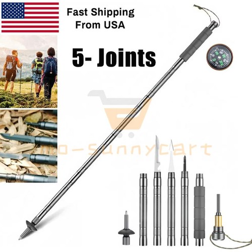 Multi-Functional Hiking Stick Tactical Hiking Pole-Tool Equipment ...