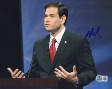 MARCO RUBIO US SECRETARY OF STATE SIGNED 8x10 PHOTO 2 BECKETT COA SENATOR USA