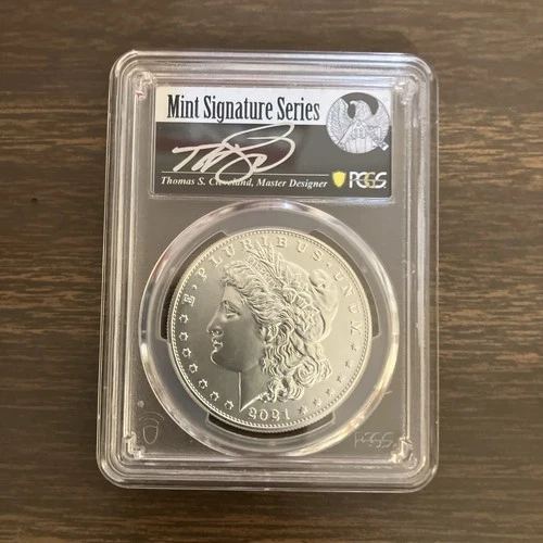 2021-CC Privy $1 Morgan Silver Dollar PCGS MS70 Mint Designer SIGNED FDOI