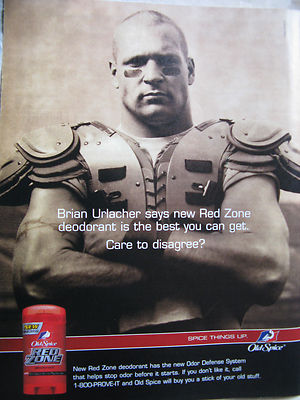 2003 Old Spice RED ZONE-Brian Urlacher-Chicago Bears-Original
