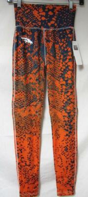 Denver Broncos Womens Size X-Small to Large Gradient Print Leggings C1 2212