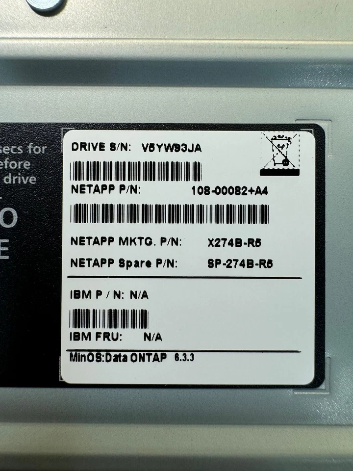 NetApp 147GB 108-00082+A4 X274B-R5 10K RPM 2.0Gbps FC 3.5" Server Hard Drives - Image 2 of 4