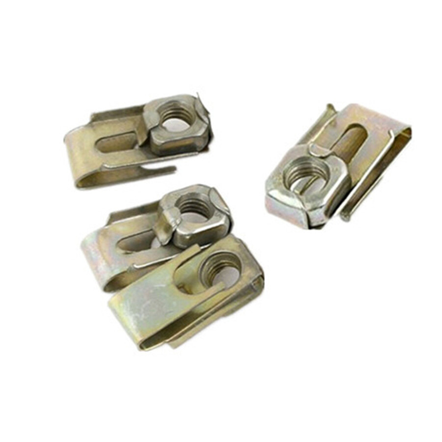 50Pcs M6 Metal Spring UType Clips Speed Nuts Fasteners for Car SUV