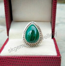 Malachite Ring 925 Sterling Silver Ring Boho Ring Handmade Fine Ring All Size