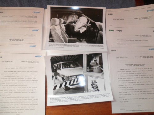 Vintage 1990 New York Auto Show Präsentation Werbung Pressemitteilung Foto Kit - Bild 10 von 12