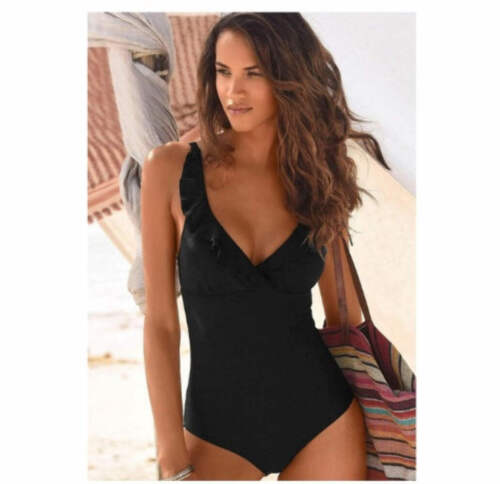 Swimsuit Sexy One-Piece V-neck Ruffled Swimsuit Amazon Hot Style Swimsuit Women - Picture 6 of 25