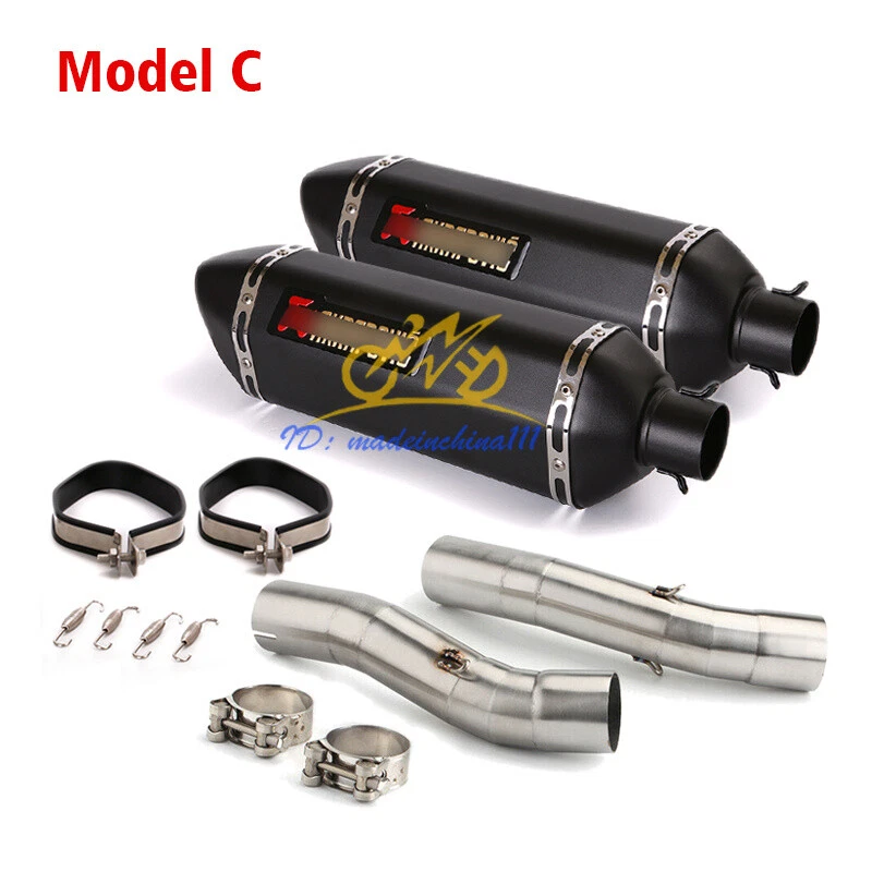 For Yamaha YZF R1 2004 2005 2006 Exhaust Muffler Silencers Slip On Mid Link Pipe — 第 4/4 张图片
