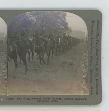 King Edward Horse Guards WWI Keystone Stereoview