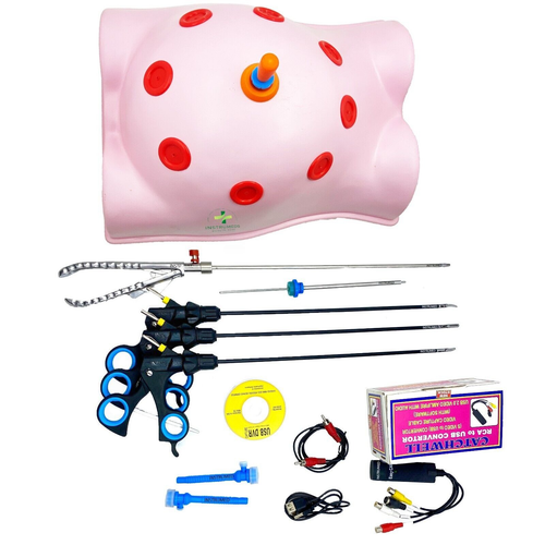 Laparoscopic Endo Trainer Box With Camera Suture Training Instruments Set 5mm - Picture 4 of 4
