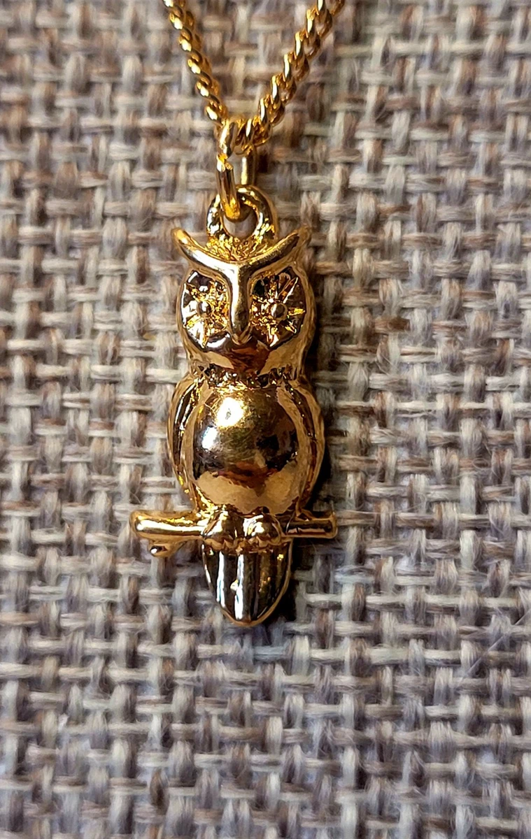 Vintage avon shop owl necklace