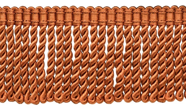 "Terra Cotta / 3\" Bullion Fransenbesatz / Dekoratives Gimp Design / 18 Yard"-image