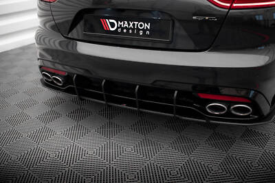 Street Pro Heckschürze Heck Ansatz Diffusor V.1 für Kia Stinger GT-Line Mk1 schw