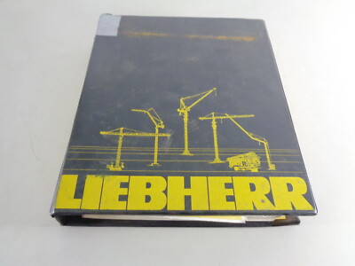 Operating + Parts Catalog Liebherr Tower Crane 112 Ec-H Stand 12/1990