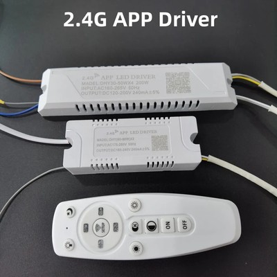 AC220V 2.4G Intelligent APP LED Driver RF Remote Control 20-40W 36-50W 40-60W 