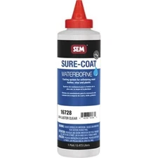 SEM 16728 Sure-Coat Low Luster Clear Leather Vinyl Plastic Interior Pint