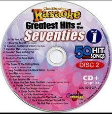 CHARTBUSTER SEVENTIES HITS KARAOKE CDG DISC MUSIC CD 5015-02 1970s oldies rock