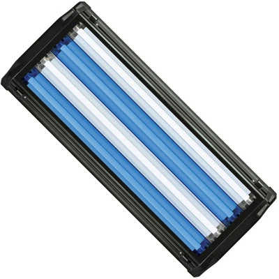 WAVE POINT HO T5 Quad Aquarium Light Fixture 24" & 4x 24W T5 Bulb 10000K Day & Super Blue