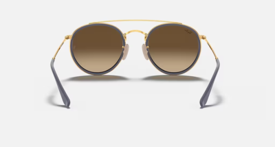 Ray-Ban Sunglasses RB3647N 001/9U Unisex Gold gradient brown