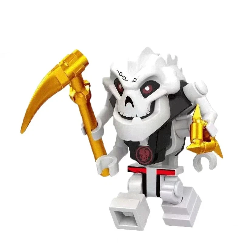 MOC Lego Minifig Figurine: Ninjago Samukai Skulkin Armed Skeleton Fast Shipping！