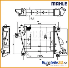 Intercooler BEHR MAHLE CI508000S for Nissan X-Trail