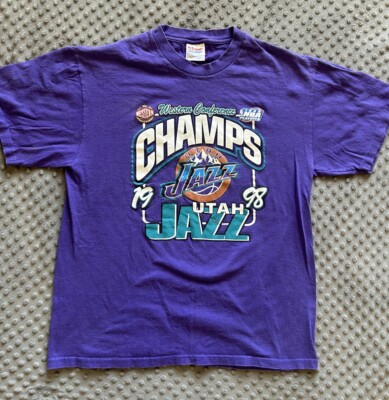 1999 Utah Jazz チャンピオン Tシャツ XL Vintage Utah Jazz 1998 NBA Western Conference Champions T Shirt