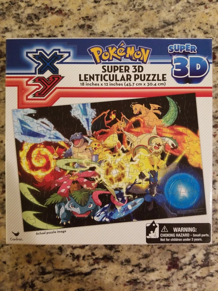 Puzzle Pokemon Super 3D Lenticular, 150 Piezas 18"×12" Totalmente Nuevo En Caja Precintada  Foto 2 de 4