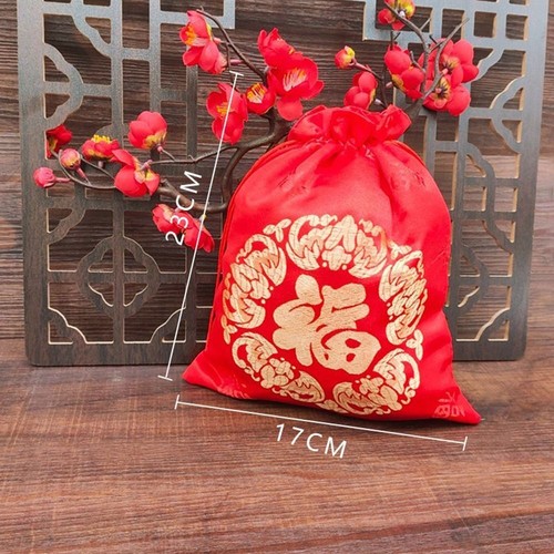1Pcs Jewelry Drawstring Pouch Chinese Lucky Bags Candy Gift Bags - Picture 11 of 16