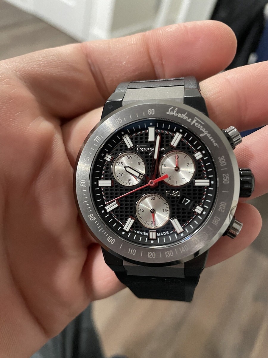 Salvatore Ferragamo Mens F-80 Chrono Watch | eBay