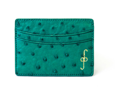 Giovanna Barrios Ostrich Card Case