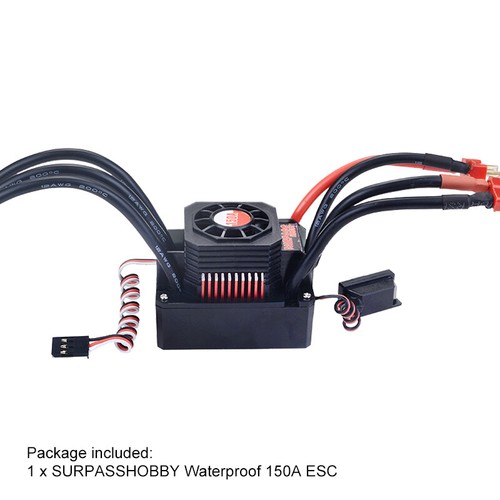 SURPASS HOBBY KK 150A ESC Waterproof Controller for RC Car 1/8 Brushless Motor - Picture 2 of 9