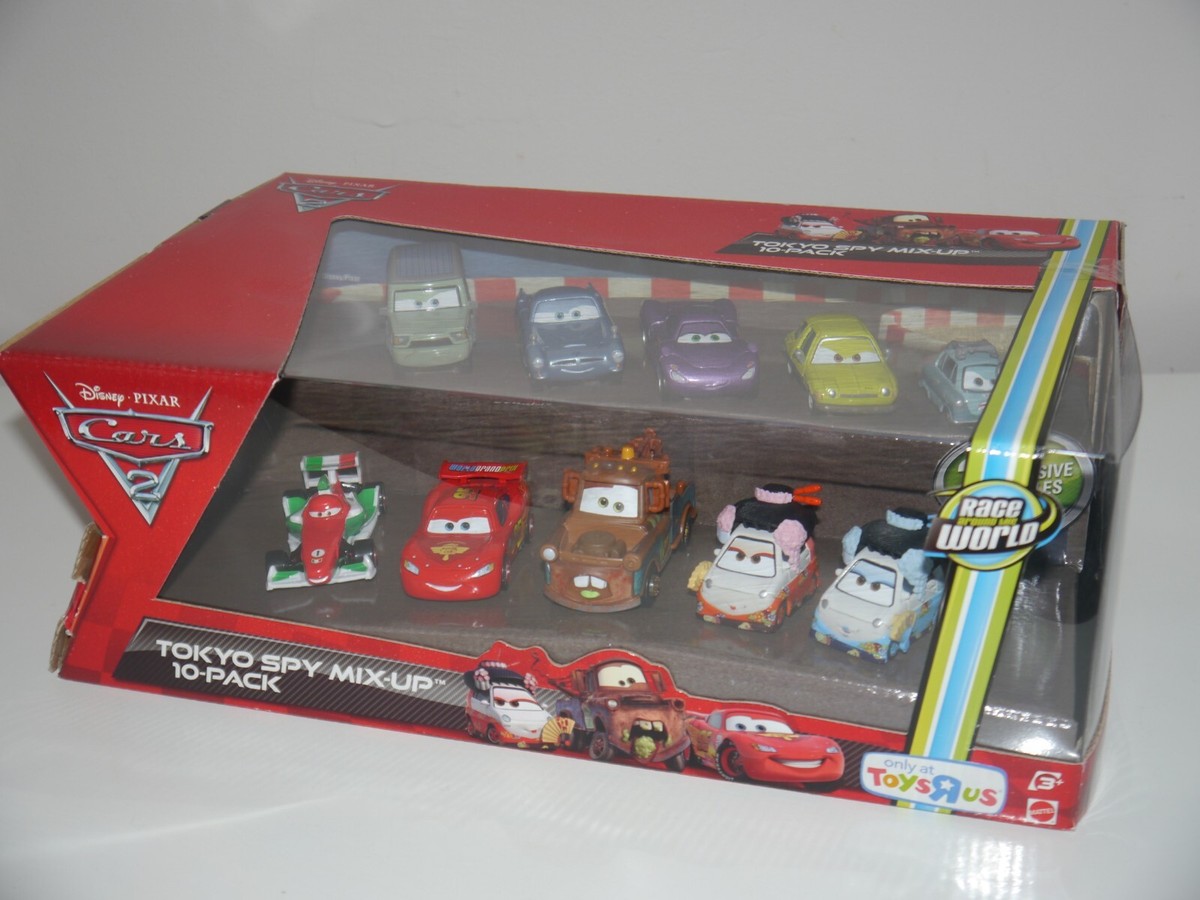 Disney Pixar Cars 2 Tokyo Spy Mix Up 10 Car Pack inc. Wasabi Mater