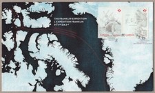Canada 2015 FRANKLIN EXPEDITION * EREBUS Shipwreck * FDC w/ Se-tenant pair