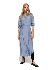BNWT Mango Blue Wrapped satin dress - Size UK 10 / Eur M