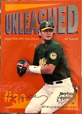 ⚾️ INSERTS⚾️ 1999 SKYBOX THUNDER UNLEASHED (Eric Chavez) - Baseball