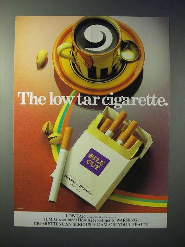 1979 Silk Cut Ventilated Filter Cigarette Ad