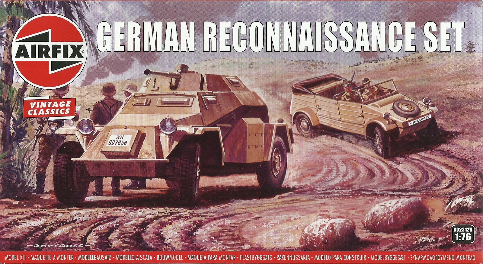 Airfix 1/76 (20mm) Kubelwagen & Sd Kfz 222 - Reconnaissance Set