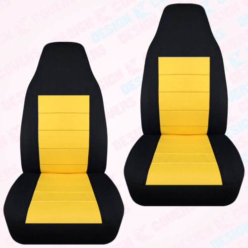 JUEGO de fundas de asiento de coche delanteras geo metro dos tonos 23 colores elige - Imagen 14 de 25