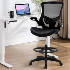 Tall Adjustable Office Chair Drafting Chair for Standing Desk Drafting Stool