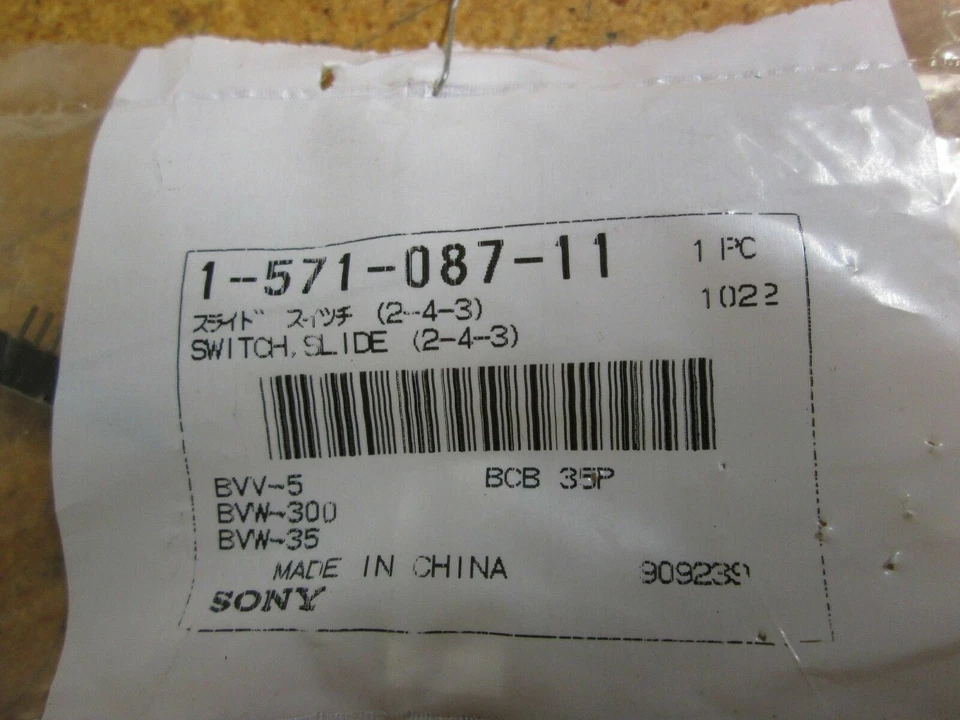 Interruptor Deslizante Sony 1-571-087-11 Nuevo (Lote de 2) Foto 2 de 4