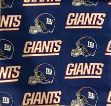 NFL New York Giants helmet logo Cotton Fabric by the Quarter Yard 9" x 58"