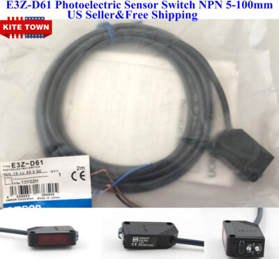 US E3Z-D61 Photoelectric Sensor Switch Diffuse-reflective Pre-wired NPN 5-100mm