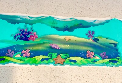 3-M Room Decorating Kit The Little Mermaid Self Stick Border And Applique 2007 