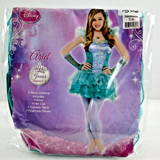 New Disney Princess Ariel Deluxe Cosplay Costume 501 Jr. Med. 7-9 Green Blue